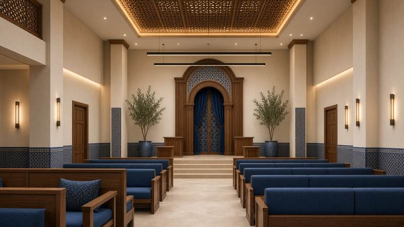 Beth El synagogue in Guéliz, Marrakech