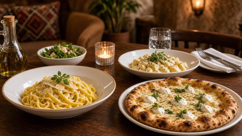 Kosher restaurant Al Dente, dairy Italian in Marrakech