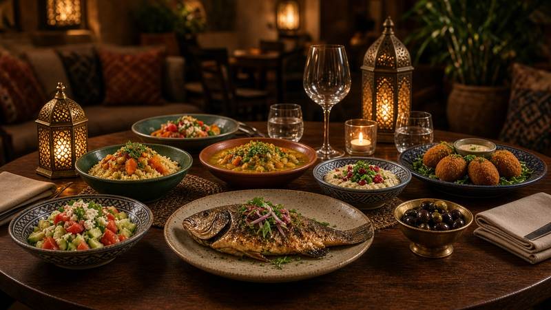 Kosher restaurant Dar Ima, Jewish-Moroccan cuisine in Marrakech
